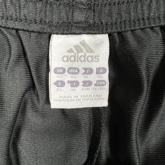 adidas Shorts Men's 3-Stripe Embroidered Pull-On Athletic Black White XL - Picture 2 of 9